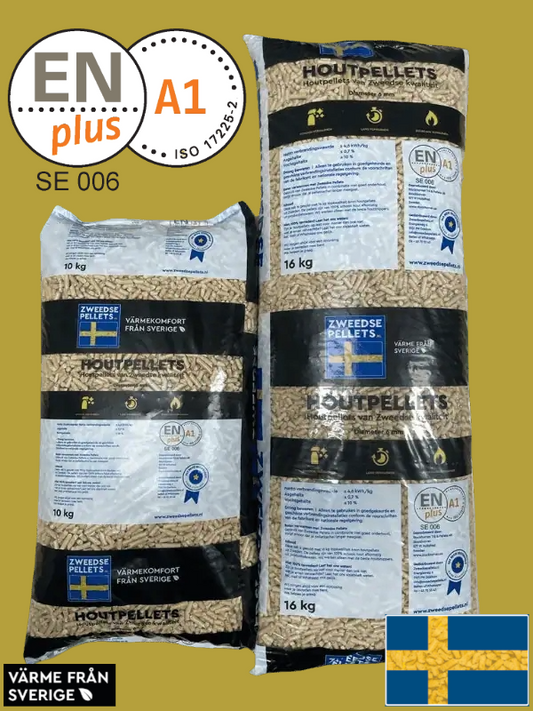 Træpiller 6mm ENplus A1 certificeret 5 x 10 kg.