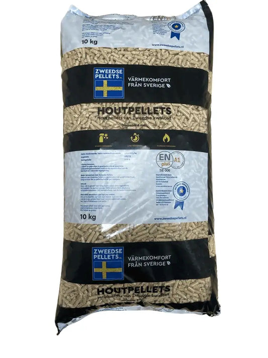 Træpiller 6mm ENplus A1 certificeret 5 x 16 kg-