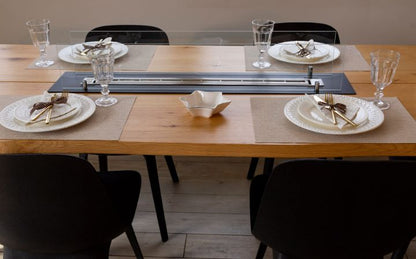 Indbygget biokamin BiokominkiGMT 100 cm mat-sort med glas, 1 stk.