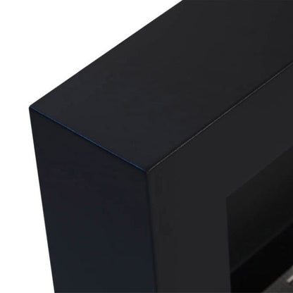 Vægmonteret biopejs Box med glas 900 x 400 mm sort