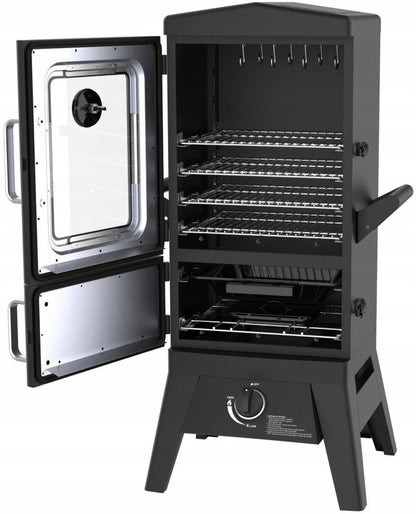 Gasgrill og rygeovn EL FUEGO Portland W2 med glasrude 1 stk