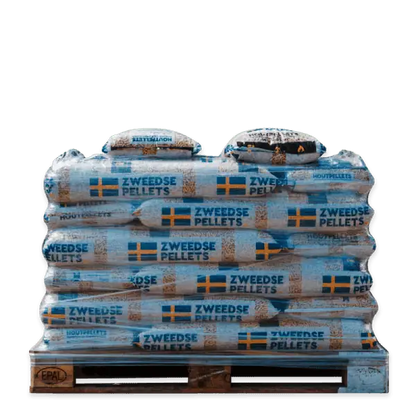 Træpiller 6mm ENplus A1 certificeret 26 x 16 kg.